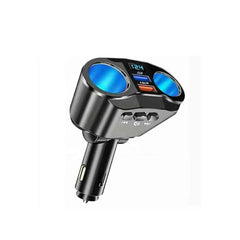 Bluetooth 5.0 FM-sändare för bil – handsfree-samtal och USB-laddare med LED-display 