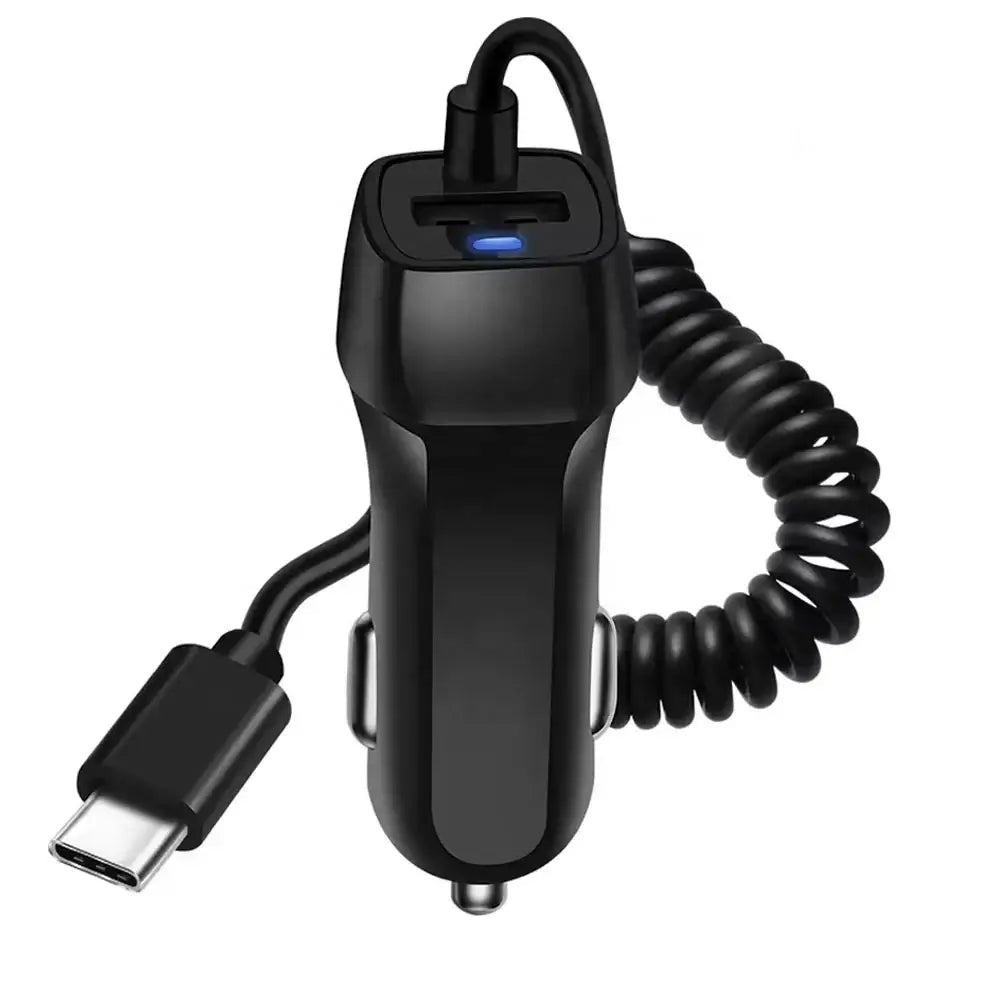 USB-C billaddare 12V/24V – snabbladdare för mobiltelefoner och surfplattor 