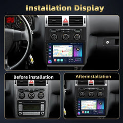 VW Touran 03-10 - 10.1 "Radio med Apple CarPlay och Android Auto