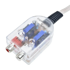 2-kanals High to Low Converter – RCA line output-adapter för bilradio 