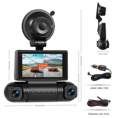 3" 2K dashcam med 4 kameror – IPS-skärm, G-sensor & DVR-inspelning 