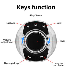 Trådlös rattstyrning i mugghållare – Universell fjärrkontroll för bilradio 