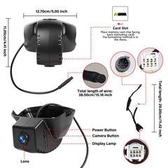 4K dold dashcam för Honda Civic 2017-2020 – Plug & Play 