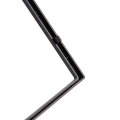 2 DIN monteringsram för bilradio – universell svart ram 188 x 166 mm 