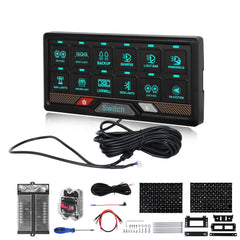 RGB 12-knappars switchpanel med touchstyrning – 12V / 24V kontrollpanel 