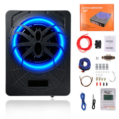 10" Aktiv Slim Subwoofer med RGB LED & Bluetooth-app – 1200W toppeffekt 
