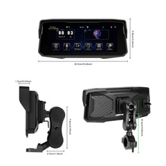 6,86” motorcykelskärm med CarPlay, Android Auto, AirPlay och TPMS 