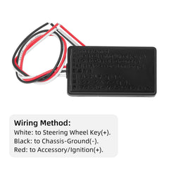 Trådlös rattstyrning i mugghållare – Universell fjärrkontroll för bilradio 