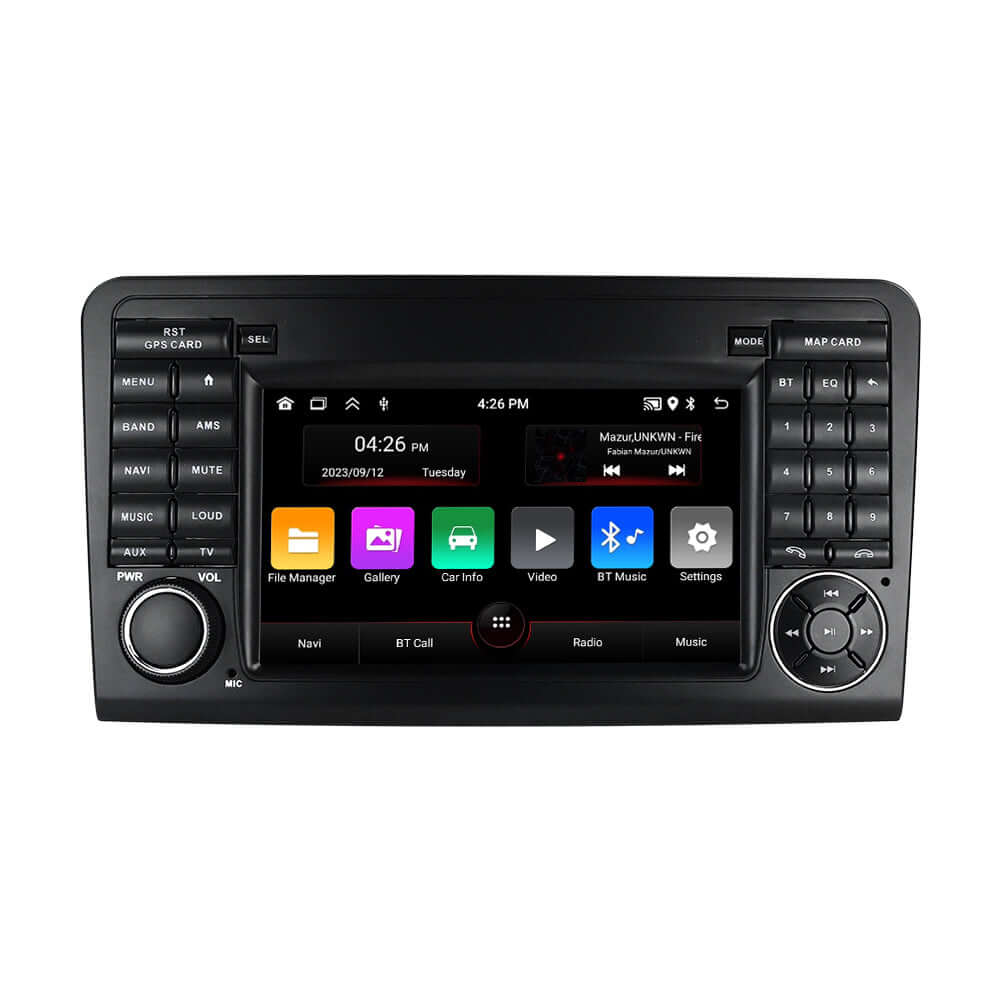 Mercedes ML – 7" radio med Apple CarPlay och Android Auto med modern teknik