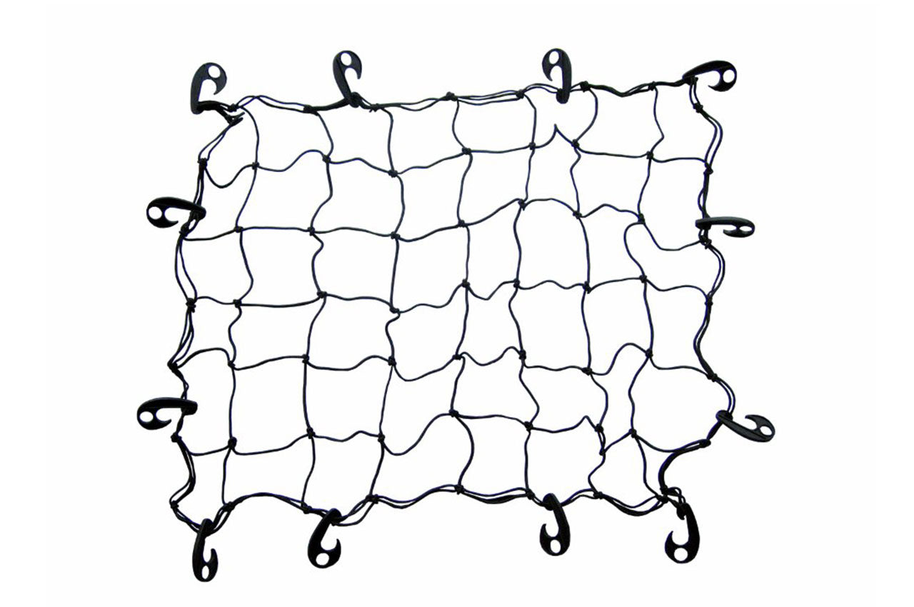 Flexibelt bagagenät på 120 x 80 cm med monteringskrokar