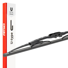 Vinduesvisker med metalstel og U-krog, 580 mm