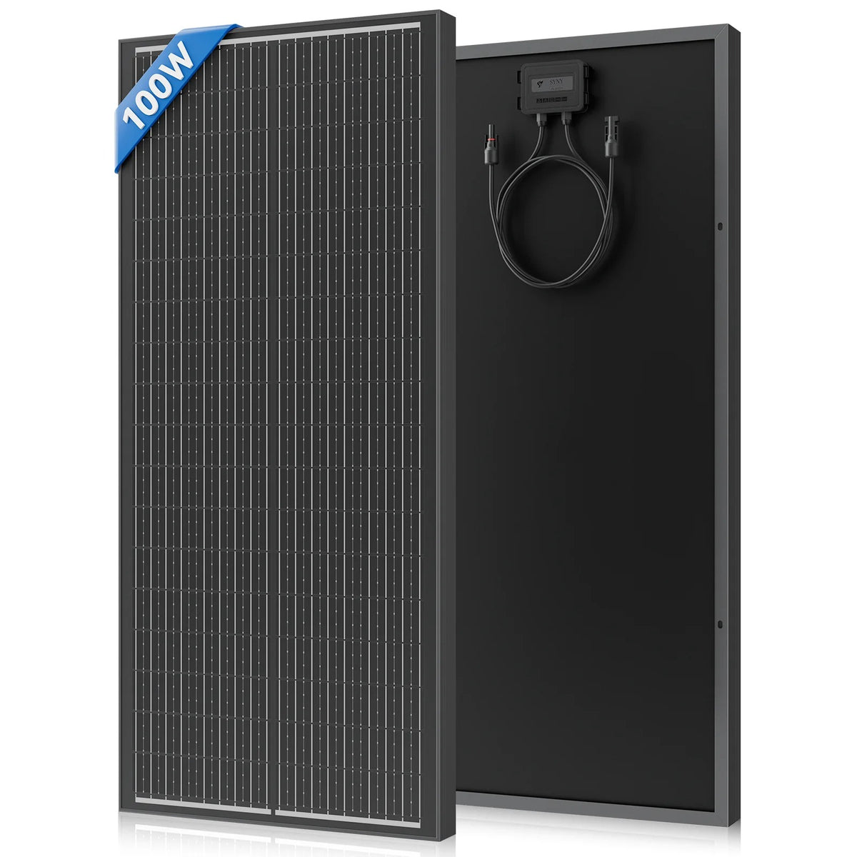 100W solpanel – 2 st monokristallina solpaneler (200W totalt) 