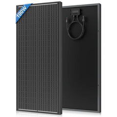 100W solpanel – 2 st monokristallina solpaneler (200W totalt) 