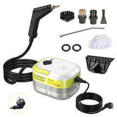 Högtrycksångrengörare 2500W 1200 ml – 105°C handhållen ångrengörare för bil, soffa, fönster & kök 